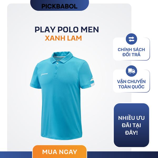  Áo Babolat Play Polo Men - Xanh lam 