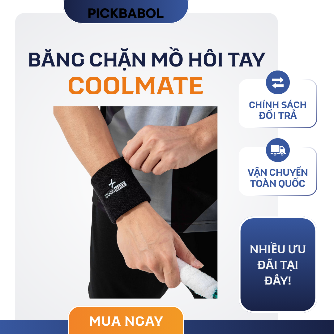  Băng chặn mồ hôi tay Cool mate 