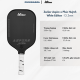  Vợt Pickleball Zocker ASPIRE - 13.3MM 