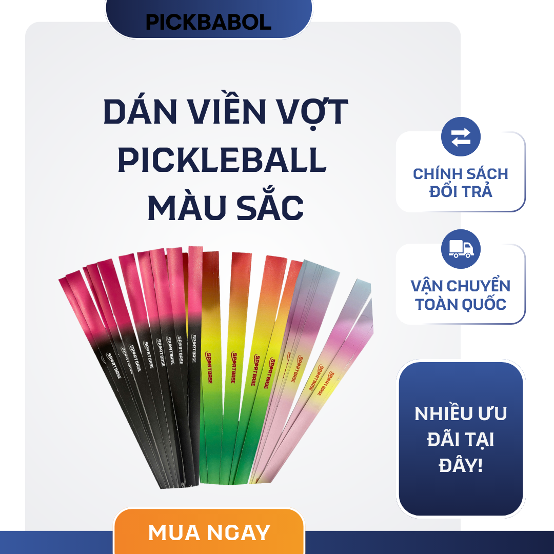  Dán viền vợt pickleball màu sắc 