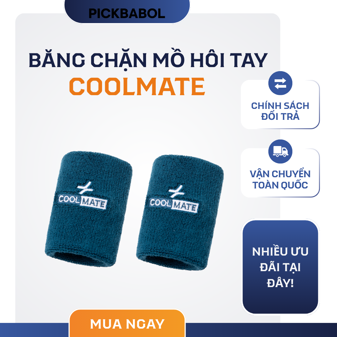  Băng chặn mồ hôi tay Cool mate 