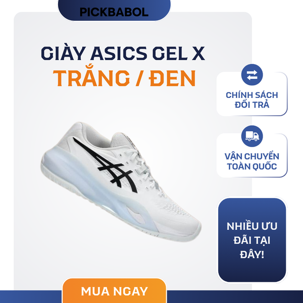  Giày Asics GEL X - Trắng / Đen 