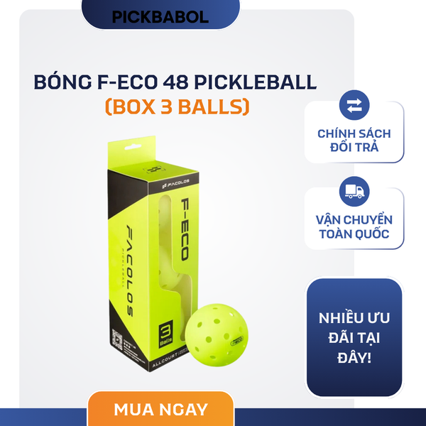  Bóng F-Eco 48 Pickleball (Box 3 Balls) 