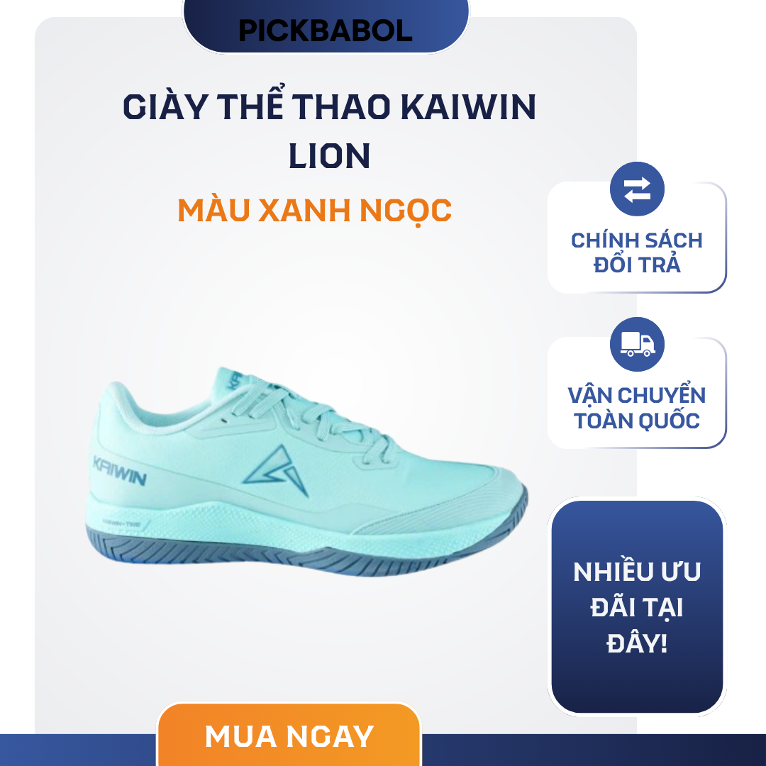  Giày thể thao KaiWin Lion - Màu xanh ngọc 