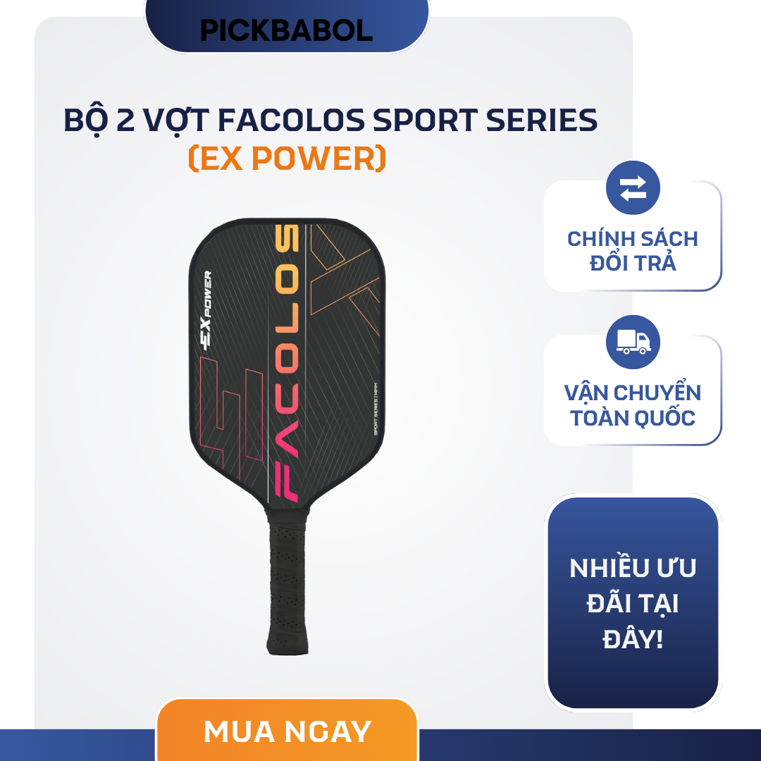  Bộ 2 vợt FACOLOS Sport Series (Ex Power) 