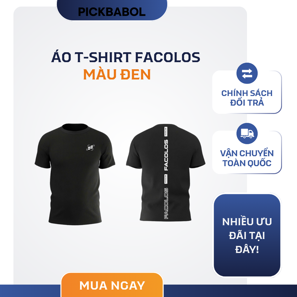  Áo T-Shirt Facolos - Đen 