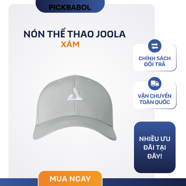  Nón thể thao Joola - Xám 