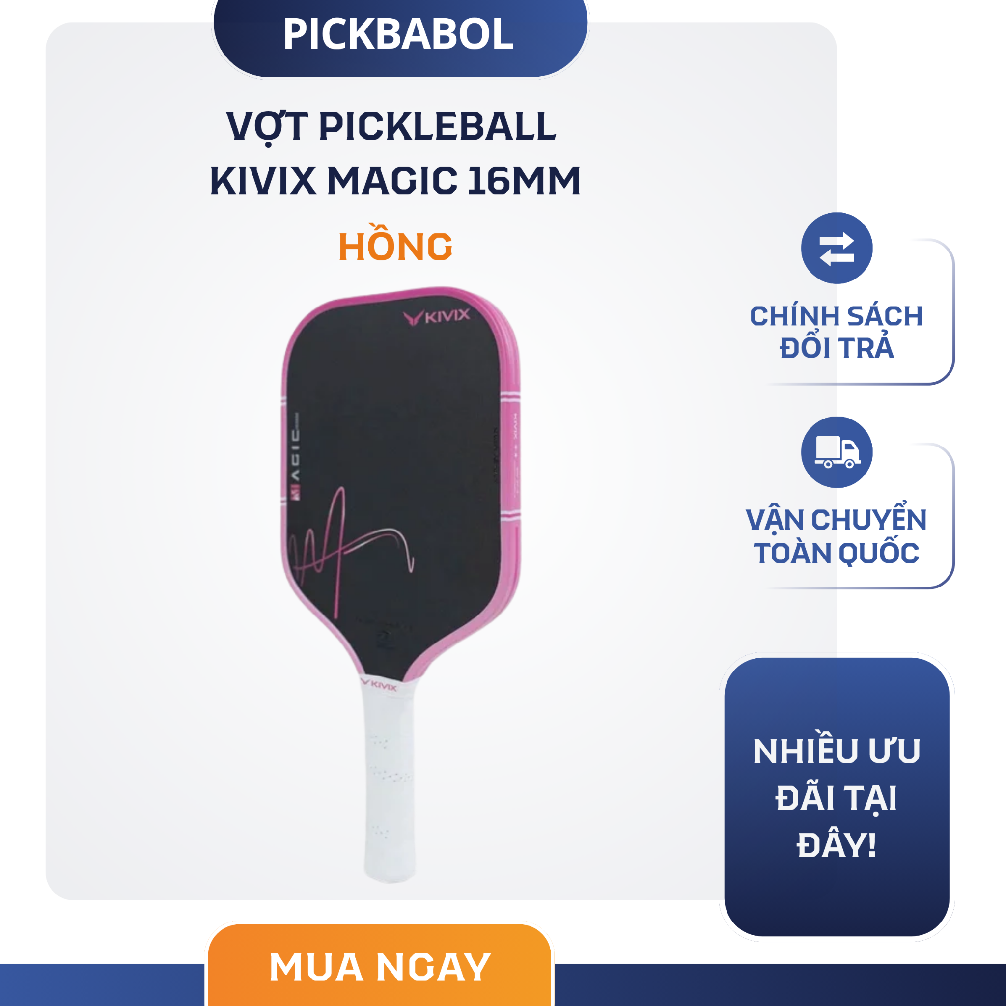  Vợt Pickleball KIVIX Magic 16mm 