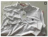  Áo Polo Nam Wilson - Trắng sọc cổ đỏ 