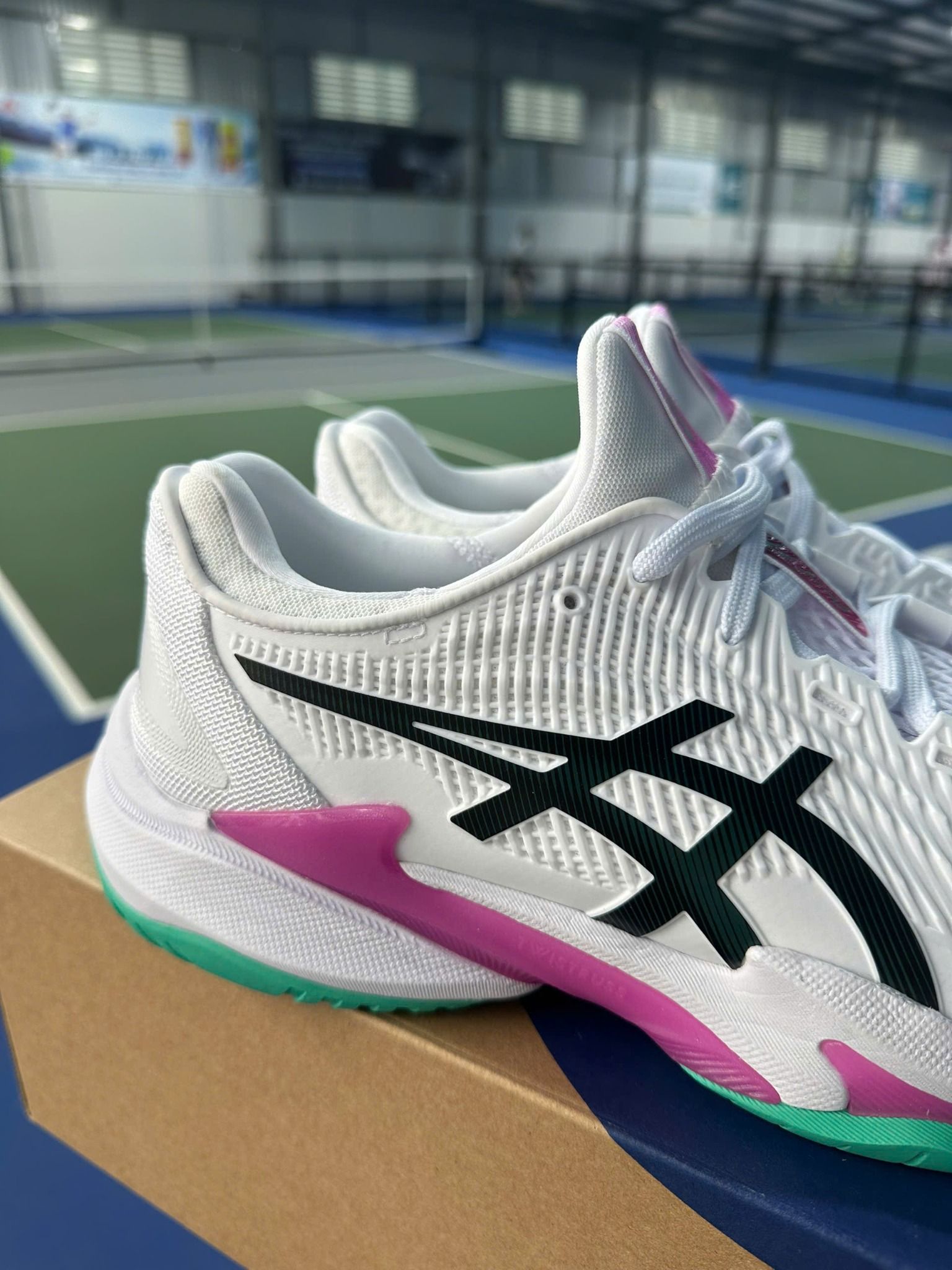  Giày Asics Court FF3 WHITE/DIGITAL SAKURA 