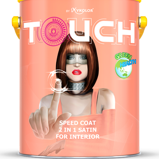  MYKOLOR TOUCH SPEED COAT 2 IN 1 SATIN FOR INTERIOR SƠN NỘI THẤT CAO CẤP ĐA NĂNG 2 TRONG 1 BÓNG LOÁNG 