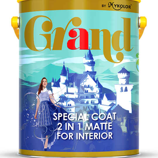  MYKOLOR GRAND SPECIAL COAT 2 IN 1 MATTE FOR INTERIOR - SƠN NỘI THẤT CAO CẤP ĐA NĂNG 2 TRONG 1 LÁNG MỊN 
