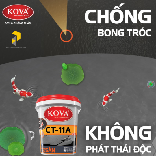  Chất Chống Thấm Kova CT11A - Chống Thấm Hồ Cá, Bể Bơi 