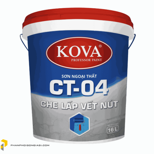  Sơn ngoại thất cao cấp KOVA CT-04 CHE LẤP VẾT NỨT 