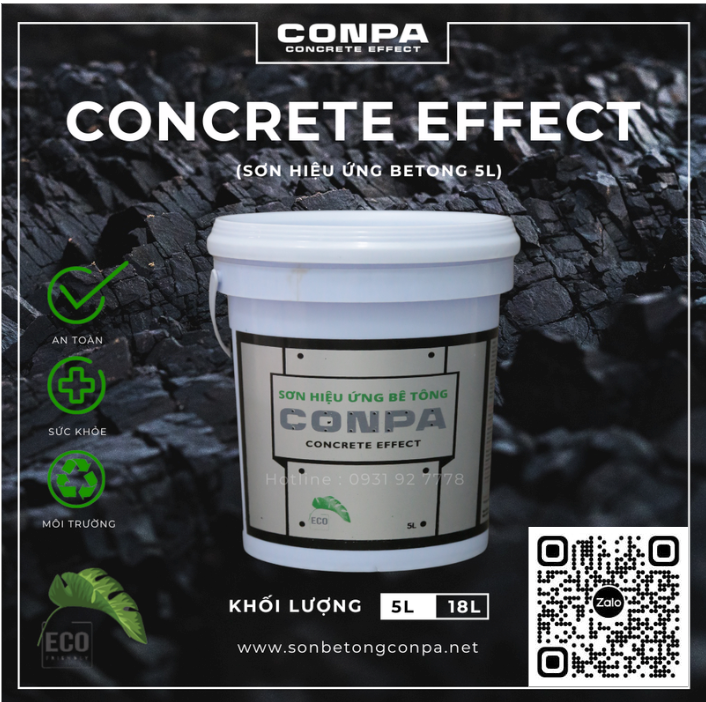  Sơn Hiệu Ứng Bê Tông Conpa 2 (Lon 5L- 18L 