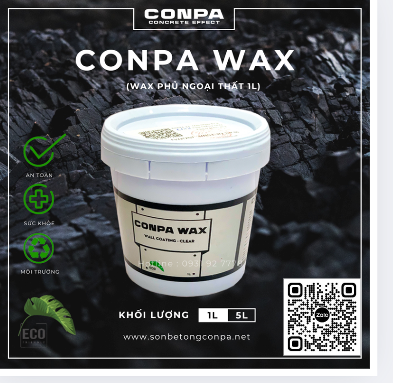  Cpnpa wax trong nhà ( 1l-5l) 