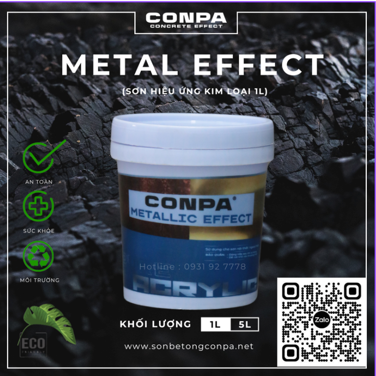  Sơn Kim Loại Conpa (Metal Effect – 1L) 