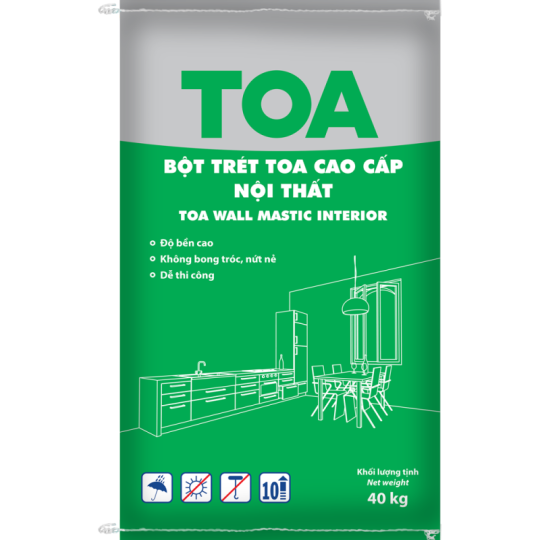  TOA BỘT TRÉT CAO CẤP TOA WALL MASTIC NỘI THẤT 