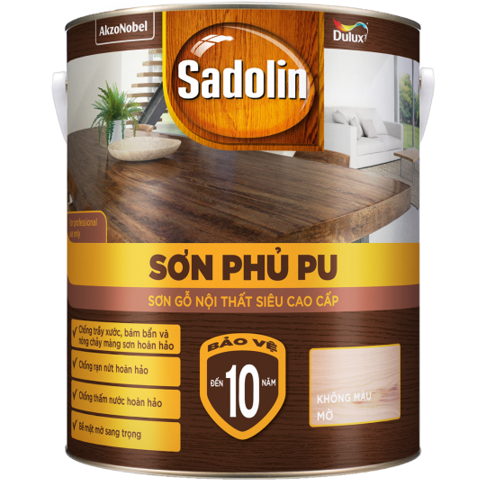 SƠN PHỦ PU DULUX NỘI THẤT SIÊU CAO CẤP SADOLIN – MỜ 