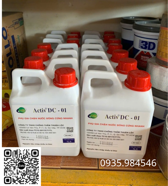  PHỤ GIA CHẶN NƯỚC ĐÔNG CỨNG NHANH- ACTIV  DC – 01 