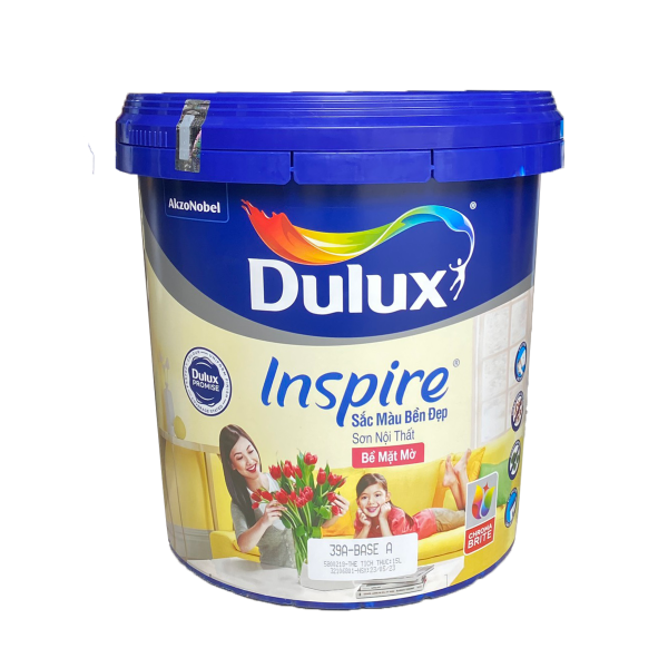  Dulux Inspire Nội Thất Sắc Màu Bền Đẹp Bề Mặt Mờ 39A 