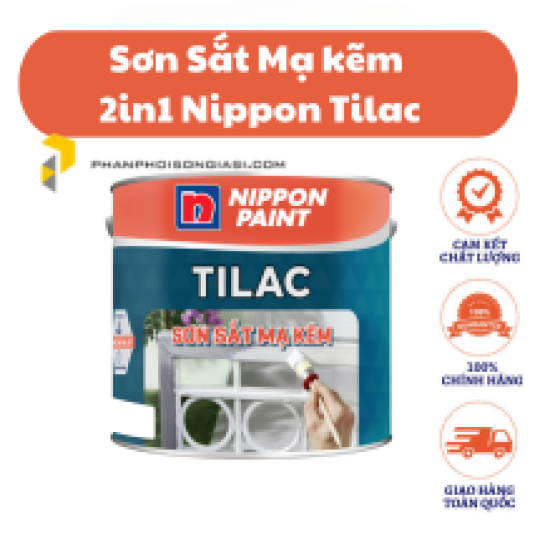  NIPPON Sơn Dầu Nippon Tilac - Sơn Sắt Mạ Kẽm 2 Trong 1 