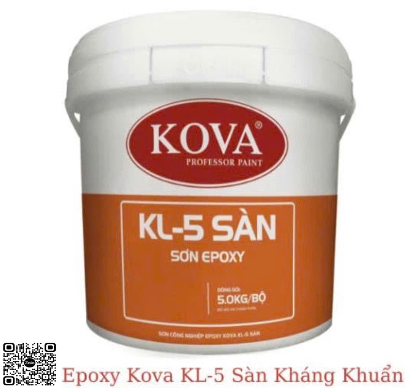 Sơn công nghiệp EPOXY KOVA KL-5 sàn kháng khuẩn 