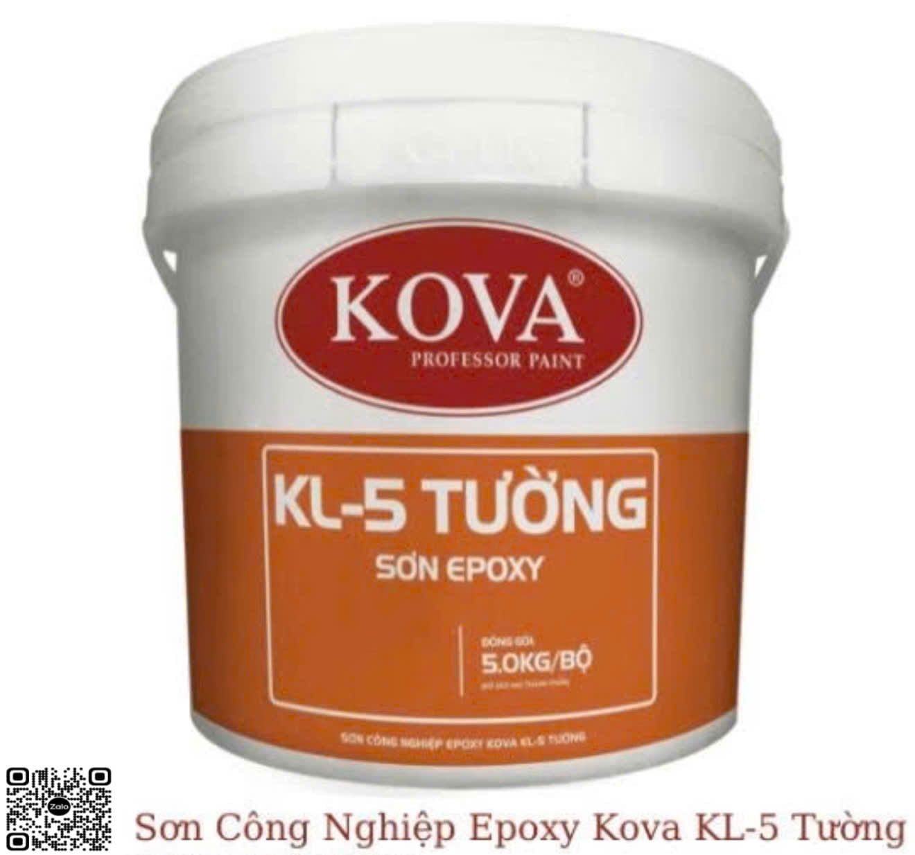  Sơn công nghiệp EPOXY KOVA KL-5 Tường (Bộ 5kg) 