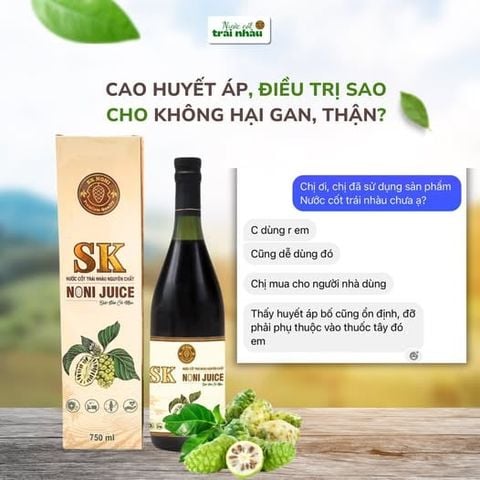 [COMBO 10 CHAI] Nước Cốt Nhàu Nguyên Chất SK NONI 750 ml TĂNG ĐỀ KHÁNG, GIẢM ĐAU NHỨC, HỖ TRỢ ĐẸP DA