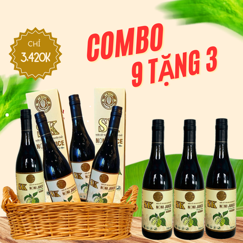 COMBO 9 CHAI 750 ML TẶNG 3 CHAI CÙNG LOẠI