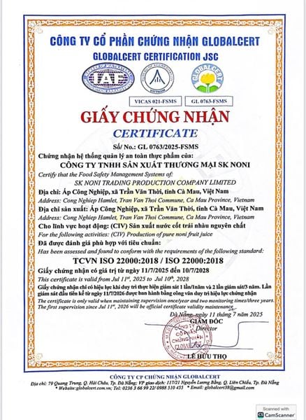 [COMBO 2 HỘP] Nước Cốt Nhàu SK NONI gói tiện lợi giúp TĂNG ĐỀ KHÁNG, GIẢM ĐAU NHỨC, GIỮ DÁNG ĐẸP DA