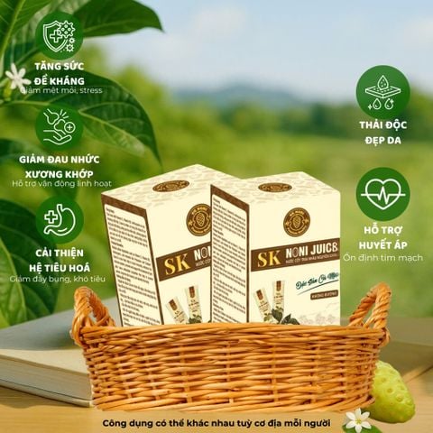 [COMBO 2 HỘP] Nước Cốt Nhàu SK NONI gói tiện lợi giúp TĂNG ĐỀ KHÁNG, GIẢM ĐAU NHỨC, GIỮ DÁNG ĐẸP DA
