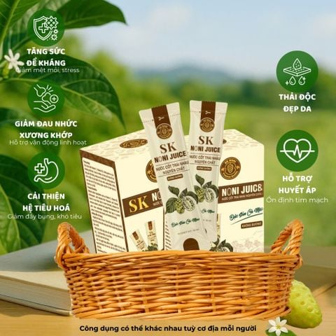 [COMBO 6 HỘP] Nước Cốt Nhàu SK NONI gói tiện lợi giúp TĂNG ĐỀ KHÁNG, GIẢM ĐAU NHỨC, GIỮ DÁNG ĐẸP DA