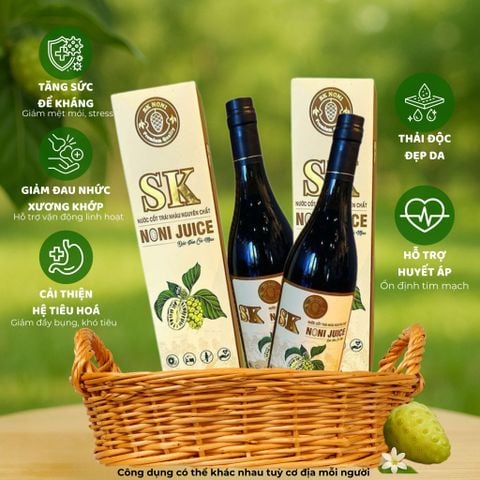 [COMBO 6 CHAI] Nước Cốt Nhàu Nguyên Chất SK NONI 750 ml TĂNG ĐỀ KHÁNG, GIẢM ĐAU NHỨC, HỖ TRỢ ĐẸP DA
