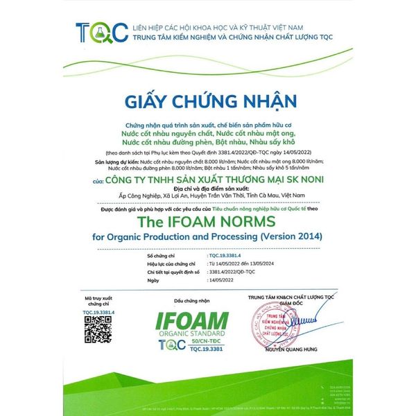 Nước Cốt Nhàu SK NONI gói tiện lợi giúp BẢO VỆ SỨC KHOẺ, TĂNG ĐỀ KHÁNG, GIẢM ĐAU NHỨC, HỖ TRỢ ĐẸP DA