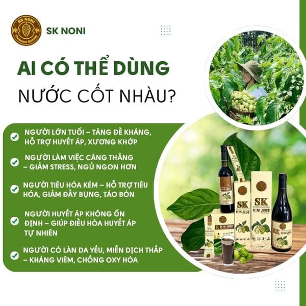 [COMBO 2 HỘP] Nước Cốt Nhàu SK NONI gói tiện lợi giúp TĂNG ĐỀ KHÁNG, GIẢM ĐAU NHỨC, GIỮ DÁNG ĐẸP DA