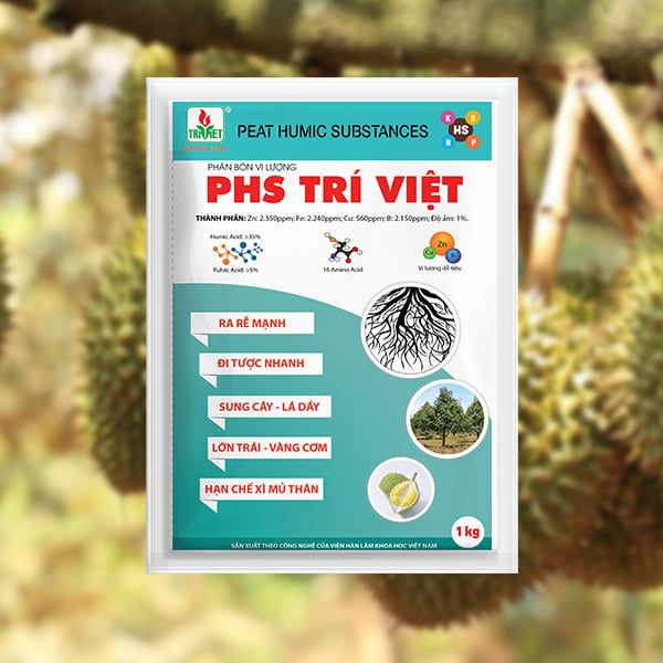  PHÂN BÓN RỄ PHS TRÍ VIỆT – CHUYÊN DÙNG CHO SẦU RIÊNG 