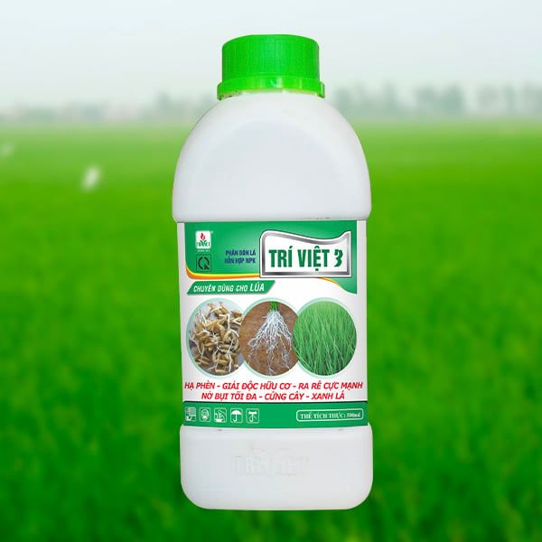  PHÂN BÓN LÁ TRÍ VIỆT 3 – DÙNG CHO LÚA 