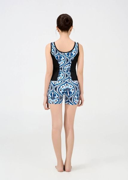 ĐỒ BƠI NỮ XUÂN THU SWIM HAI MẢNH QUẦN SHORT RỜI PHỐI HOA KIỂU SR3L02