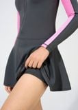  ĐỒ BƠI NỮ XUÂN THU SWIM MỘT MẢNH DÁNG VÁY TAY DÀI CHỐNG NẮNG TÔN DÁNG VK61 