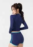  ĐỒ BƠI NỮ XUÂN THU SWIM HAI MẢNH TAY DÀI QUẦN SHORT RỜI CHỐNG NẮNG SRK25 