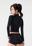  ĐỒ BƠI NỮ XUÂN THU SWIM HAI MẢNH TAY DÀI QUẦN SHORT RỜI CHỐNG NẮNG SRK25 