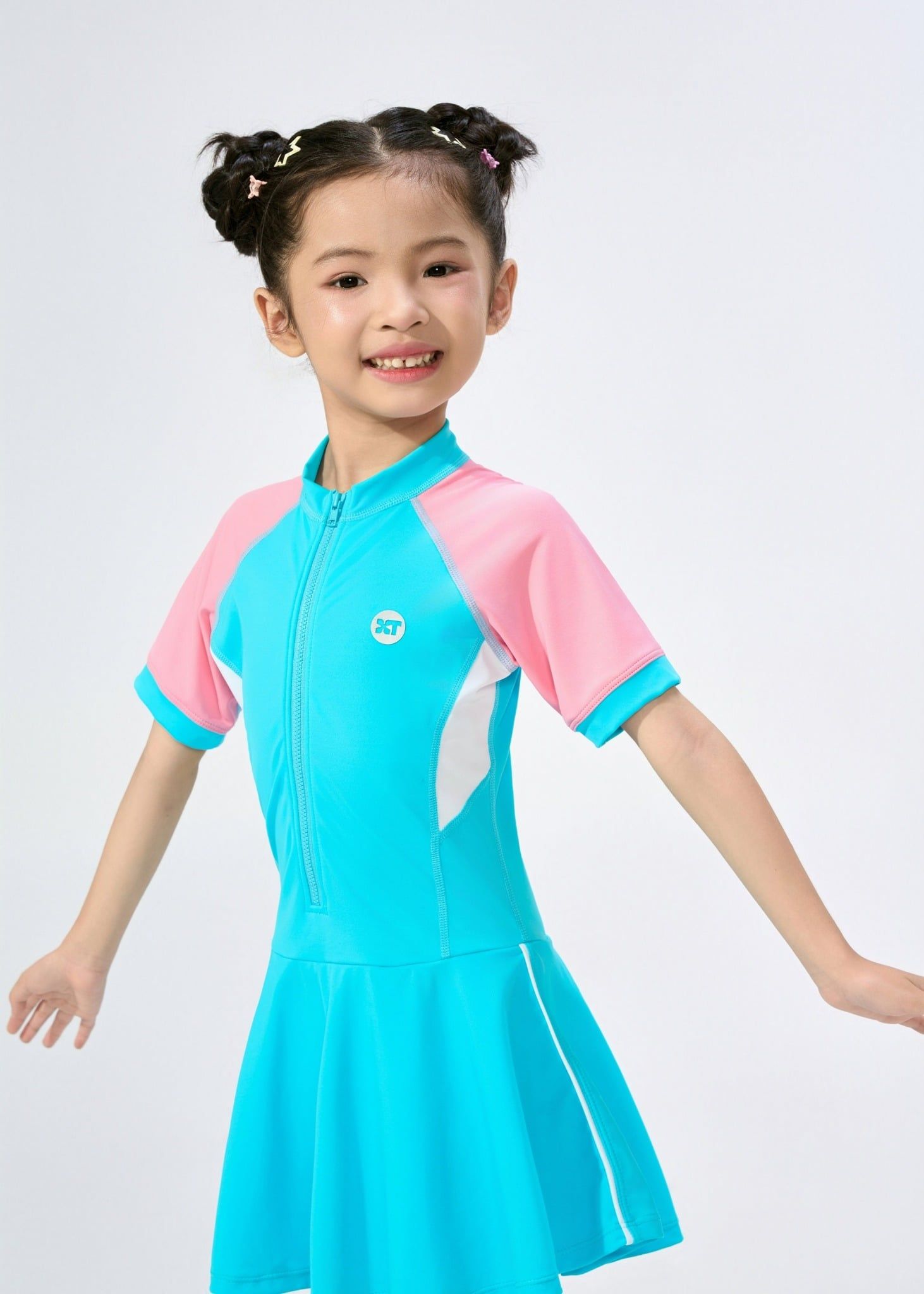  ĐỒ BƠI BÉ GÁI XUÂN THU SWIM MỘT MẢNH DÁNG VÁY DỄ THƯƠNG VTE13 