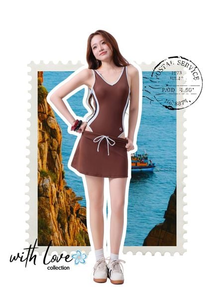CHÂN VÁY BƠI NỮ XUÂN THU SWIM RỜI PHỐI KIỂU THỂ THAO V12