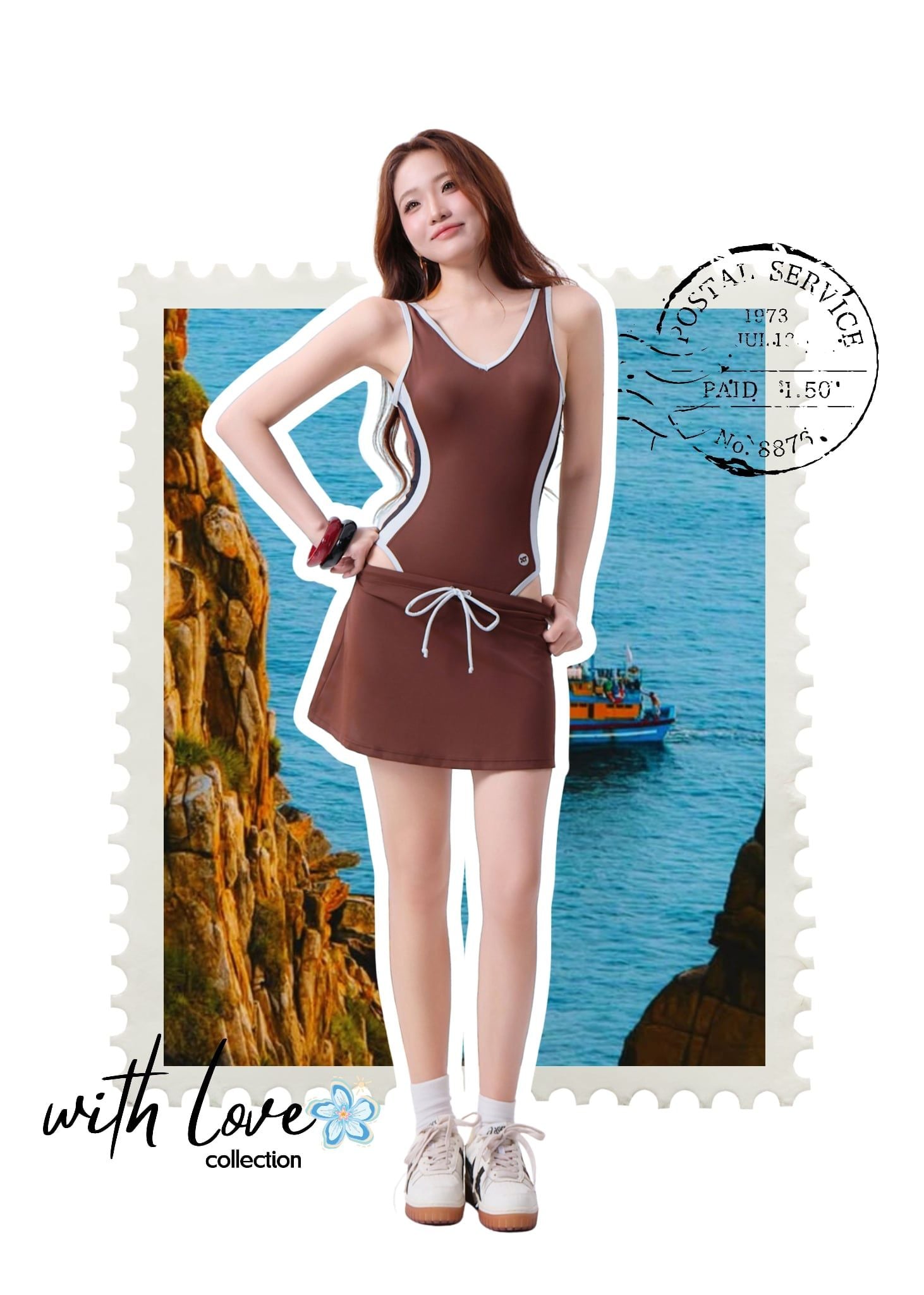  CHÂN VÁY BƠI NỮ XUÂN THU SWIM RỜI PHỐI KIỂU THỂ THAO V12 