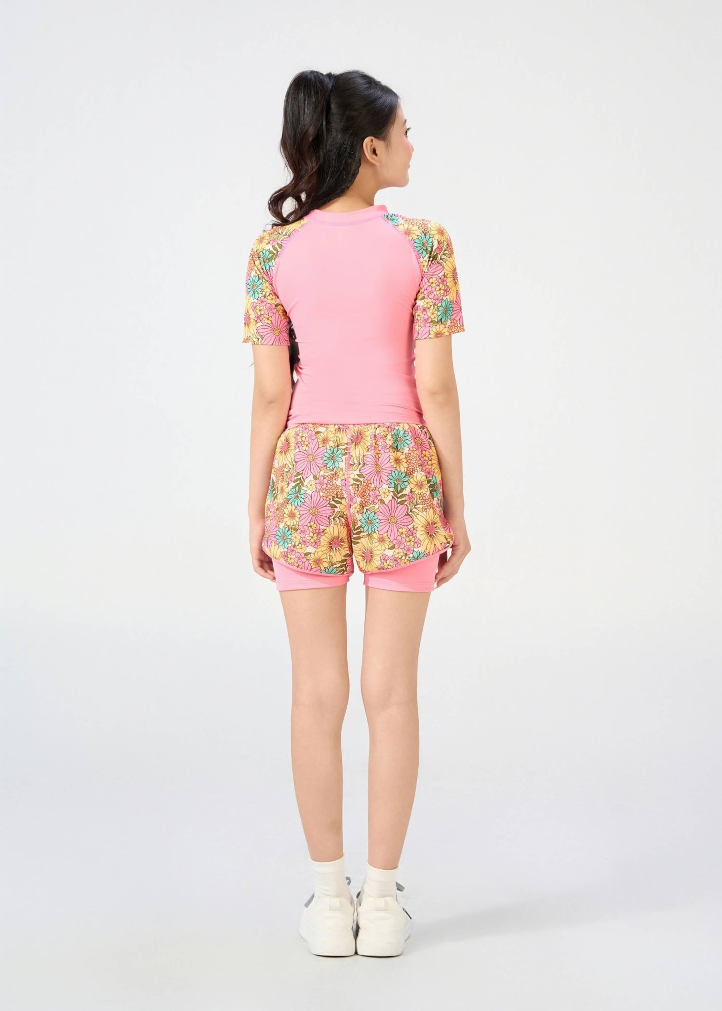 ĐỒ BƠI NỮ CHO TEEN XUÂN THU SWIM HAI MẢNH QUẦN SHORT RỜI 2 LỚP KÍN ĐÁO SRTT04