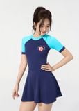  ĐỒ BƠI NỮ XUÂN THU SWIM MỘT MẢNH DÁNG VÁY CHỐNG NẮNG VK54 