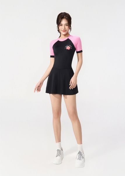 ĐỒ BƠI NỮ XUÂN THU SWIM MỘT MẢNH DÁNG VÁY CHỐNG NẮNG VK54