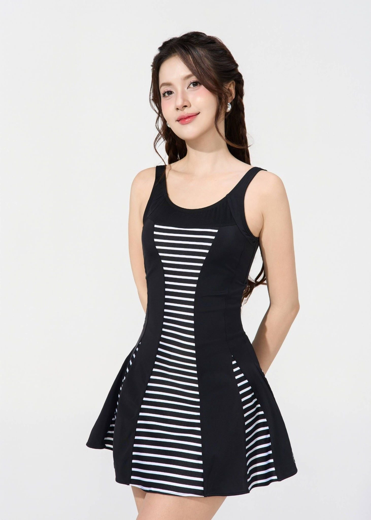  ĐỒ BƠI NỮ XUÂN THU SWIM MỘT MẢNH DÁNG VÁY KIỂU KÍN ĐÁO VK43 