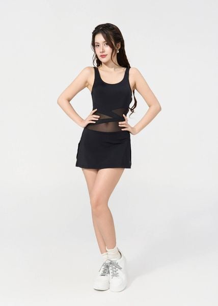 ĐỒ BƠI NỮ XUÂN THU SWIM MỘT MẢNH DÁNG VÁY KIỂU PHỐI LƯỚI VL